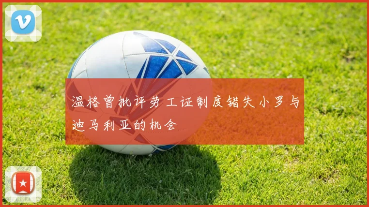 温格曾批评劳工证制度错失小罗与迪马利亚的机会